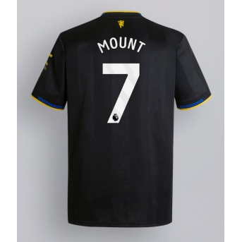 Manchester United Mason Mount #7 Maglia Gara Terza Repliche 2025-26 Maniche Corte
